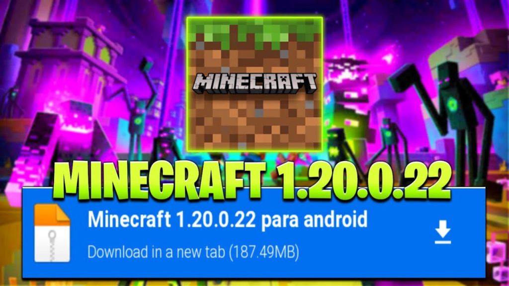 Baixe Download Minecraft 1.20 Grátis no Mediafire