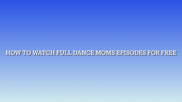 Baixar a série Onde Assistir Dance Moms pelo Mediafire
